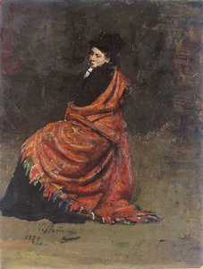 Estudio para "Un café parisino" de Ilya Efimovich Repin
