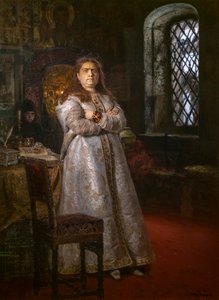 TSAREVNA SOFIA ALEXEIEVNA EN EL CONVENTO DE NOVODEVICHY de Ilya Efimovich Repin