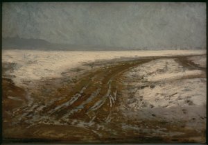 Camino (Calle en la nieve) de Ilya Efimovich Repin