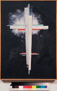 Suprematismo - Suprematismo - Pintura de Ilya Grigoryevich Chashnik (Ilia Tchachnik) (1902-1929), óleo sobre lienzo