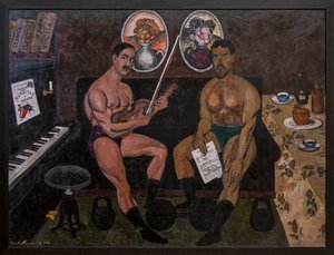 Autorretrato y Retrato de Pyotr Konchalovsky