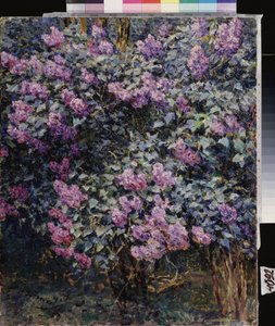 Lila. Pintura de Ilya (Ilia) Semenovich Ostroukhov (1858-1929), óleo sobre lienzo