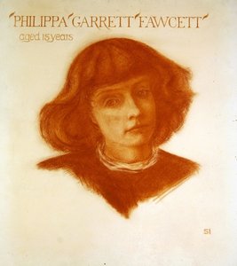 Retrato de Philippa Garrett Fawcett a los 15 años de Image Selwyn