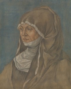 Retrato de una mujer, se dice que es Caritas Pirckheimer 1467-1532