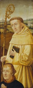 San Bernardo con donante [anverso] de Imitator of Flemish 15th Century