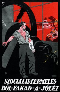 El bienestar proviene de la producción socialista de Imre (1881 1940) Foeldes