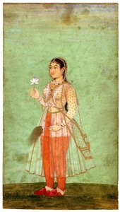 Una dama con flor y abanico, c.1630