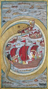 Serpiente marina se traga la flota real, 1670