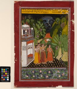 Una heroína espera a su héroe, c.1740 de Indian School