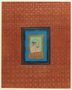 Akbar y uno de sus hijos o nietos, 1875-1900 de Indian School