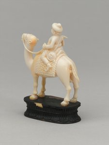 Caballero negro, pieza de ajedrez, India, circa 1820 de Indian School