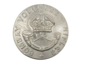 Botón, Rifles Voluntarios de Bombay, 1901-1947 de Indian School