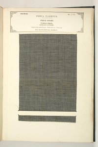 Algodón a Cuadros, Masulipatam, Madrás, Tejidos, de La Colección de los Fabricantes de Textiles de la India, por John Forbes Watson, publicado en 1866 de Indian School