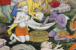 (detalle) Demonios en un paisaje salvaje de Indian School