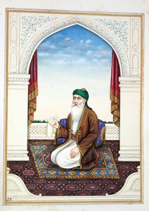 Fakir Syad Nur-o-Deen, del Reino del Punjab, sus gobernantes y jefes, volumen I, un volumen de 27 estudios en acuarela por un artista indio no identificado, c.1840 de Indian School