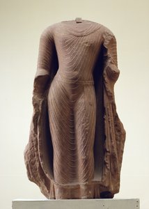 Figura de un Buda de pie, Jamalpur, Mathura de Indian School