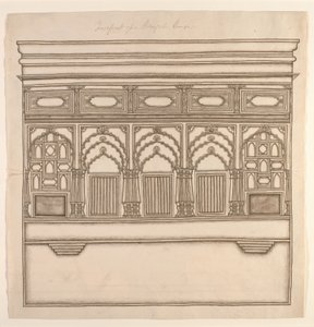 Fachada de una casa de Bengala de Indian School
