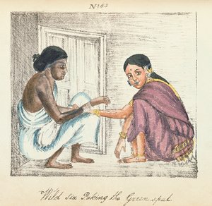 Adivino y mujer, de 