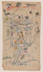 Gaunsmalar de Ganda Malhara Ragini, c.1850 de Indian School