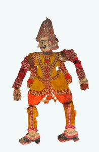 Marioneta gigante de sombra de Karnataka