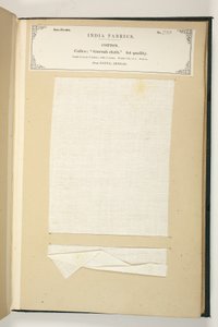 Tela Gurrah, Patna, Bengala, de La Colección de los Fabricantes de Textiles de la India, por John Forbes Watson, publicado en 1866