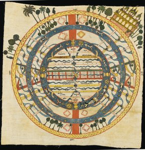 Diagrama cósmico jainista, Jambudvipa, Bikaner de Indian School