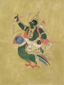 Kama, Dios del Amor, siglo XVIII-XIX de Indian School