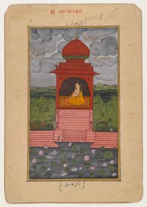 Kamodani Ragini, página de una serie dispersa de Ragamala, c.1800