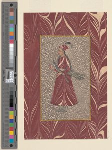 Dama Llevando un Pavo Real, Bijapur, c.1660