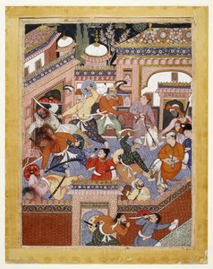 Liderados por Songhur Balkhi y Lulu el Espía, los Ayyars Degüellan a los Guardias de la Prisión y Liberan a Said Farrukh-Nizhad, 1557 - 1572