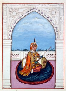 Maharajá Dulip Singh, del Reino del Punjab, sus gobernantes y jefes, volumen I, un volumen de 27 estudios en acuarela por un artista indio no identificado, c.1840 de Indian School