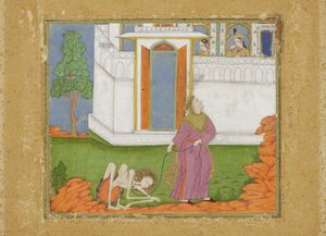 Majnun reducido a un estado abyecto de Indian School