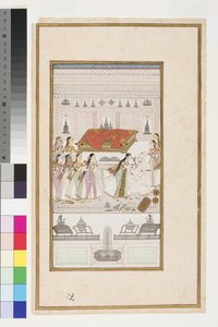 Manohar se derrumba en los brazos de su padre, c.1710