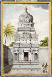 Parte del Templo de Jambukeshvara, Srirangam, Tamil Nadu, c. 1800 de Indian School