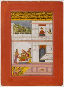 Patamanjari Ragini, Página de una Serie Dispersa de Ragamala, principios del siglo XVIII de Indian School