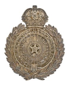 Placa de cinturón de bolsa, Bombay Volunteer Rifles, 1877-1901 de Indian School