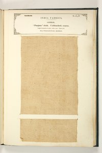 Tela Punjum, Vizagapatam, Madrás, de La Colección de los Fabricantes de Textiles de la India, por John Forbes Watson, publicado en 1866