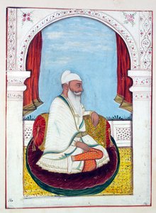 Rajá Lal Singh, del Reino del Punjab, sus gobernantes y jefes, volumen I, un volumen de 27 estudios en acuarela por un artista indio no identificado, c.1840 de Indian School