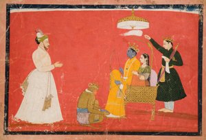 Rama y Sita entronizados, c.1750