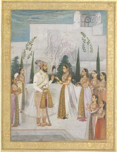 Shah Jahan regala joyas a una princesa