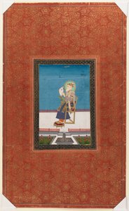 Shah Jahan con un halcón, 1875-1900 de Indian School