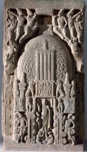 Losa de estupa (fragmento de relieve, 225-325) de Indian School