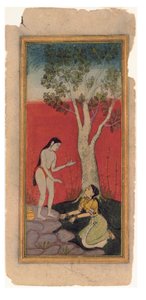 La ninfa celestial suplica al sabio de Indian School