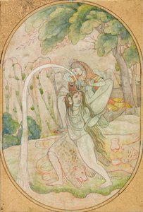 El Descenso del Ganges, c.1800 de Indian School
