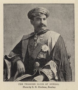El Thakore Sahib de Gondal de Indian School
