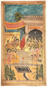 El matrimonio de Tana Shah en la ceremonia de Jalwa de Indian School