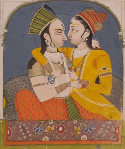 Dos reinas compartiendo una bebida, de Abrazos de amantes en un nicho de Indian School