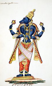 Varaha, avatar jabalí de Vishnu de Indian School