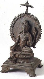 Vishnu, Pallava, sur de India (bronce) de Indian School