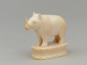 Alfil blanco, pieza de ajedrez, India, circa 1820 de Indian School